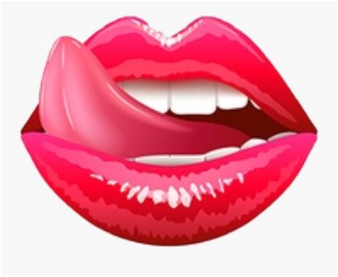 Lick Lips Sweet Pretty Red Love Drawing Lips With Tongue