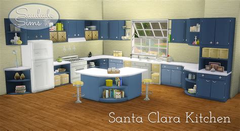 Marco fabiano's around the world fridges open the doors of your imagination, with a cool blend of famous drinks and the locations that inspired. Santa Clara Kitchen by SaudadeSims Sims 4 CC Maxis Match | Sims, Sims house, Maxis match