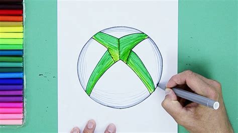 How To Draw Xbox Logo Youtube