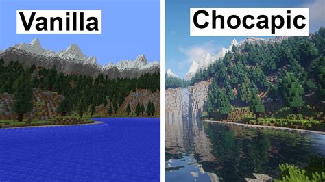 Chocapic13 1.16.5 | 1.16.4 | 1.15.2 | 1.13.2 | 1.12.2 | 1.7.10. Minecraft Vanilla vs Chocapic13 V6 Extreme (Super Duper ...