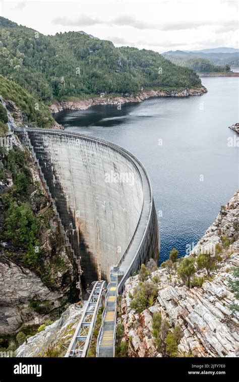 Gordon River Dam Tasmania Stock Photo Alamy