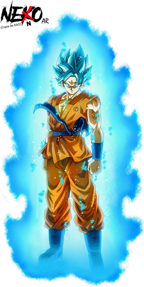 Goku Super Saiyan Blue Artwork Son Goku Whole Body Fr