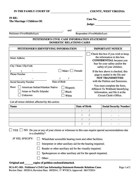 Free Printable Do It Yourself Divorce Papers Free Divorce Papers