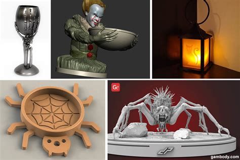 Make Your Own 3d Printer Halloween Decor With These Spooky Designs