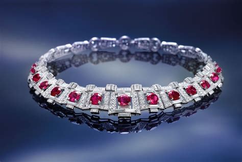 Cartier Jewels Magnificent Cartier Art Deco Ruby And Diamond Necklace