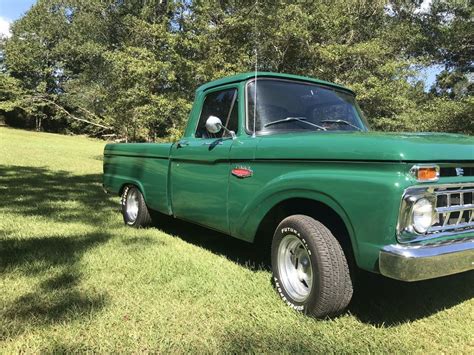 1965 Ford F100 Pickup Green Rwd Automatic I Beam Classic Ford F100