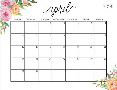 Free Printable 2018 Calendar With Weekly Planner