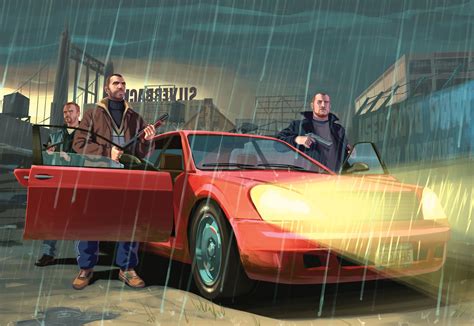 Grand Theft Auto Iv Artwork Official Art Illustrations Box Art