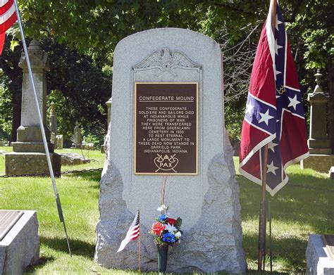 Memorial Day The Confederate Mound Crown Hill Cemet Flickr