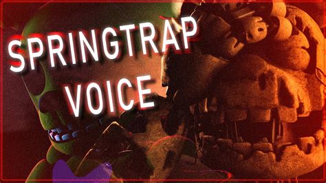 Fnaf Springtraps Voice Lines Animated Youtube