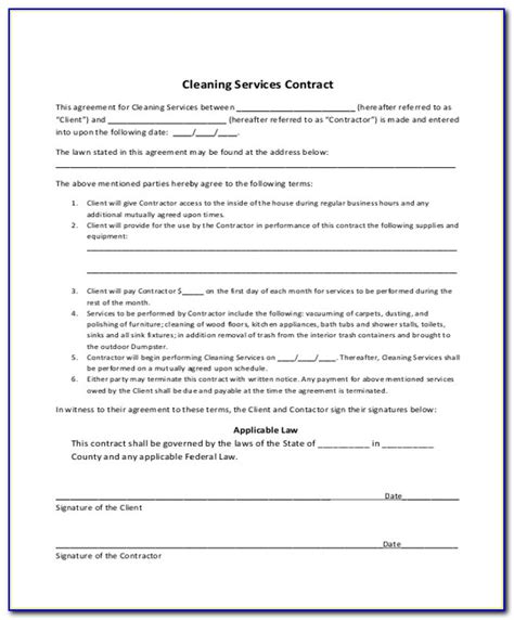 Free Printable Cleaning Business Forms Form Resume Examples Xndeylmdwl