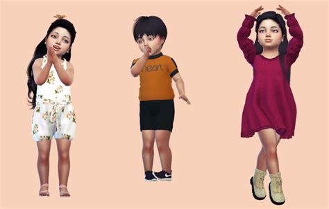 Sims 4 Cc — Simblredits Triplets Lookbook 3 Triplet 1