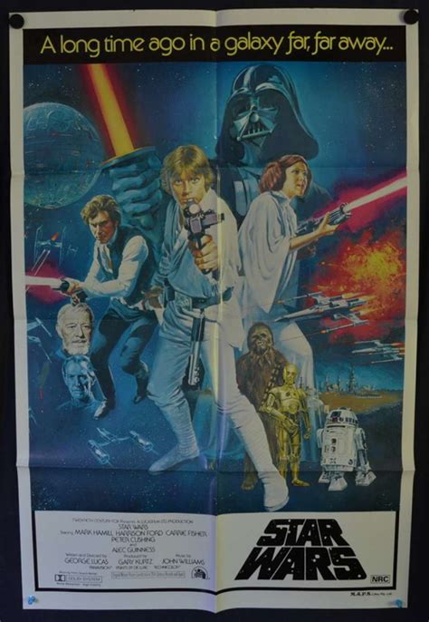 All About Movies Star Wars Movie Poster Original One Sheet 1977 Tom