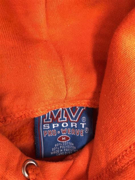 Vintage Uva Mv Sport Pro Weave Hoodie Pullover Sweats Gem