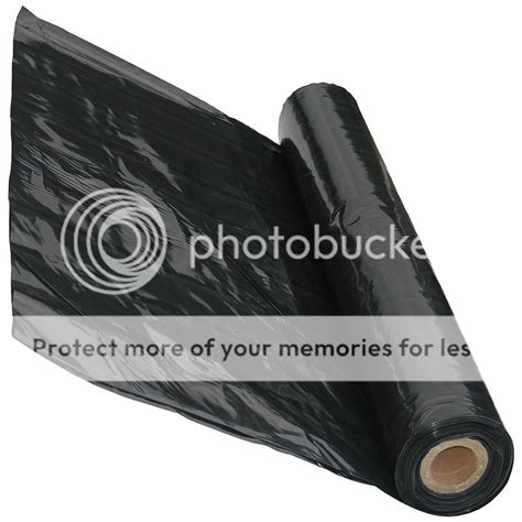 4m Wide Black Polythene Plastic Sheeting Film Rollsflat Folded 500