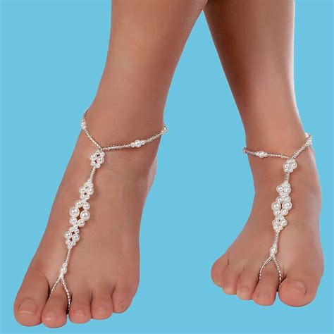 Barefoot Sandals Starfish And Freshwater Pearls Barefoot Sandals Beach