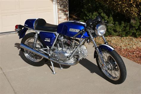 1974 Ducati 750 Sport Blue R Side Front Classic Sport Bikes For Sale