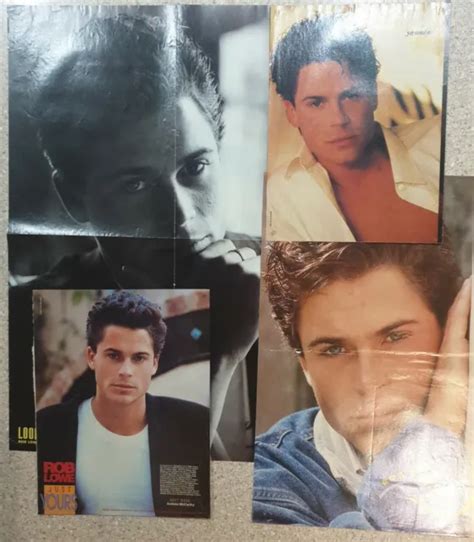 4x Rob Lowe Posters Vintage 1990s Magazine Pullouts J17 498 Picclick
