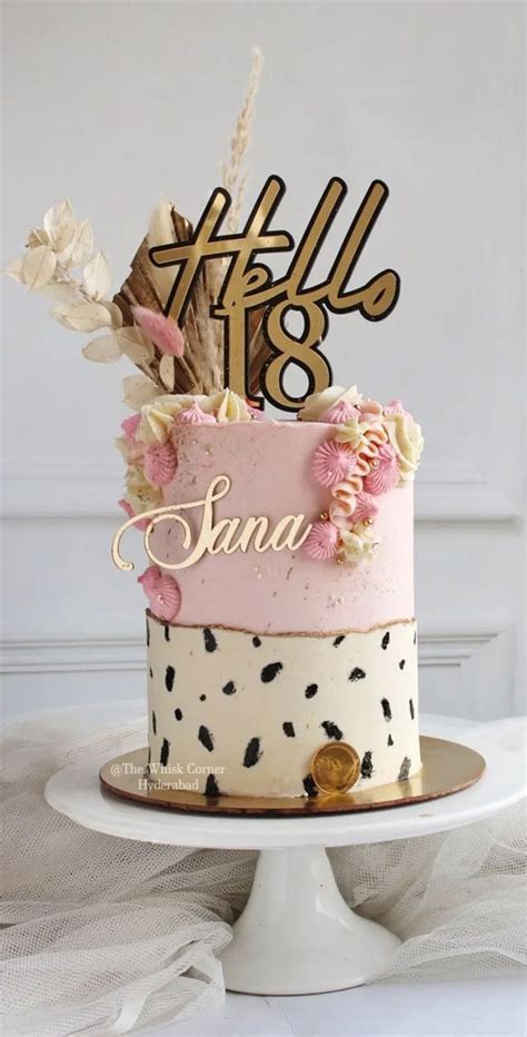 18th Birthday Cake Ideas For A Memorable Celebration Boho Pink