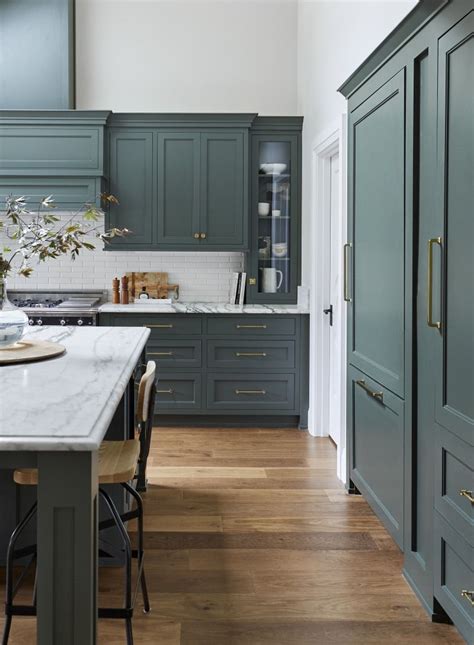 The Best Green Paint Colors For Kitchens Gray Green Kitchen Cabinets