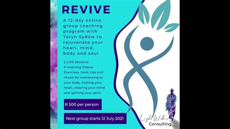 Are you ready to REVIVE your body, mind, heart and soul? - YouTube