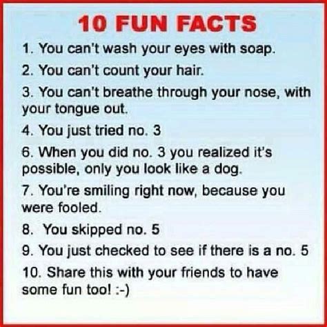 Ten Fun Facts Hilarious Funny Facts Jokes And Riddles Fun Facts