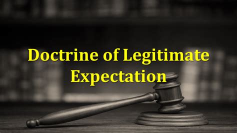 Doctrine Of Legitimate Expectation Legal Vidhiya