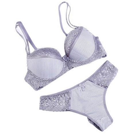 Ropalia Hot Sexy Bra Brief Sets Lace Push Up Bra Set Women Underwear