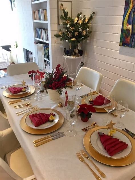 15 Simple And Elegant Christmas Table Setting Ideas Christmas Dinner