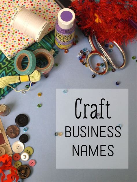 50 Creative Craft Business Names