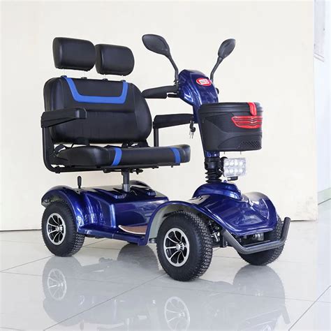 4 Wheel 2 Seats Electric Mobility Scooter Two Seat Scooters Disabled