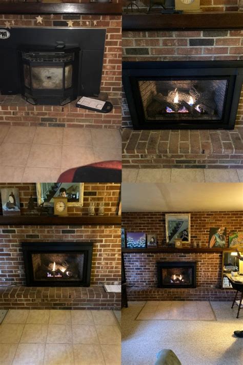 Ditch hauling wood and the messy clean up! Quadra-Fire Excursion Series Gas Fireplace Insert ...