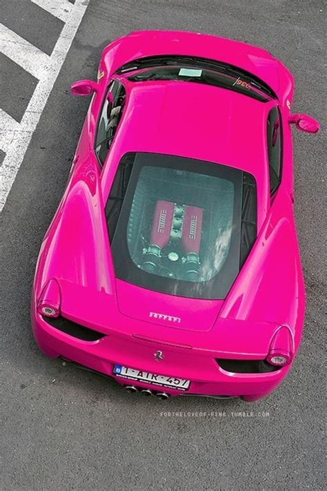 Hot Pink Ferrari By June Pink Ferrari Pink Car Sports Cars Luxury