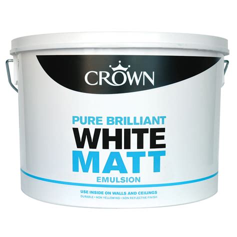 Bandm Crown 10l Pure Brilliant White Matt Emulsion 266341