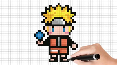 How To Draw Naruto Pixel Art Youtube Images And Photos Finder