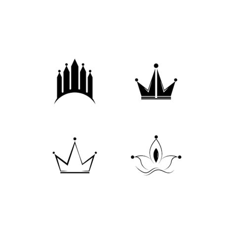Premium Vector Crown Logo Template Vector Illustration