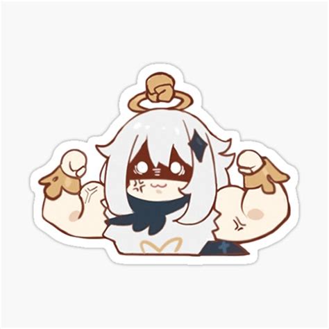Paimon Genshin Impact Sticker Attack Up Leave It To Me Sticker For Sale By Asiapenguin