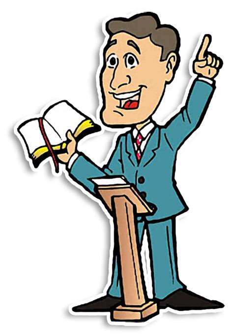 Pastor Preacher Christian Church Pulpit Sermon Pastor Png Download