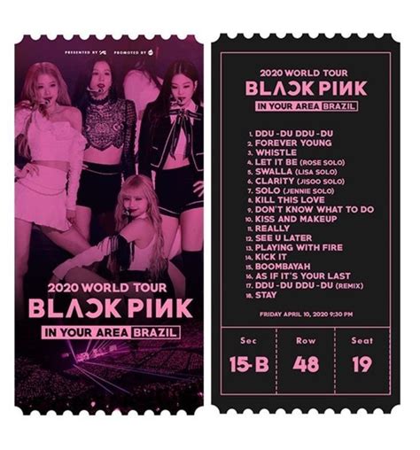 Blackpink Concert Concert Tickets Blackpink Poster Poster Wall Kpop