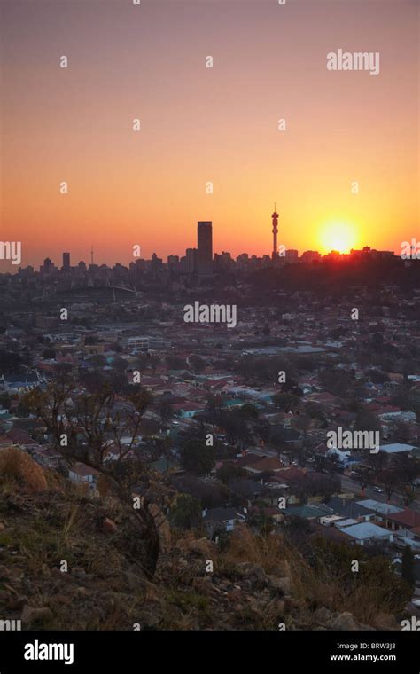 Johannesburg Skyline Dusk Hi Res Stock Photography And Images Alamy