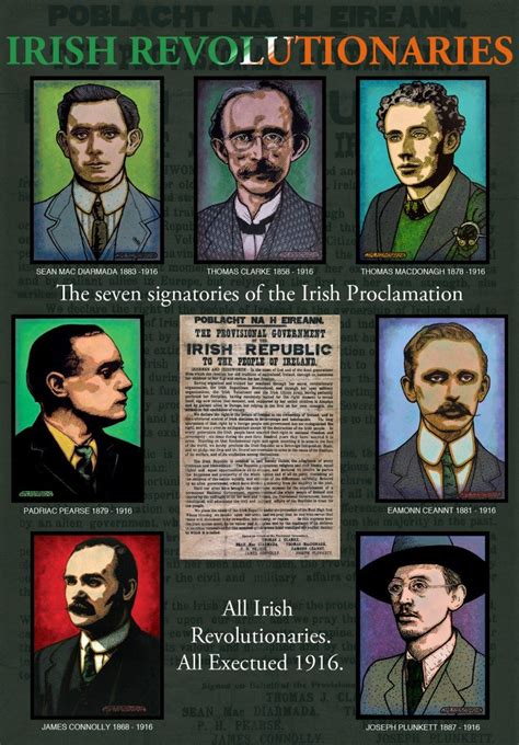 The Seven Signatories Of The Irish Proclamation Poster Print Artofit