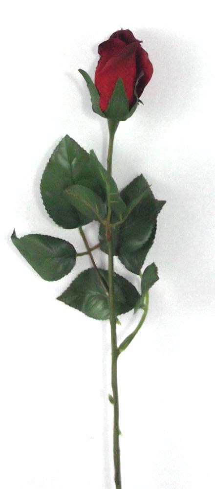 Sign up for free today! Artificial Silk Rose Closed Bud Single Stem :: Just Artificial