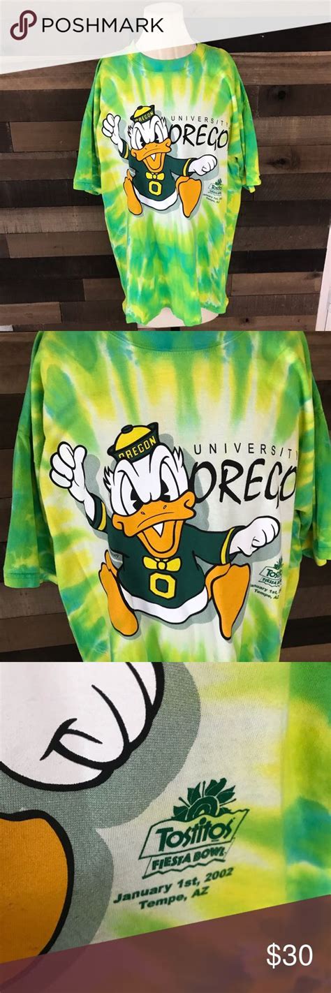 Oregon Ducks Donald Duck Tie Dye T Shirt Mens Xl Tie Dye T Shirts