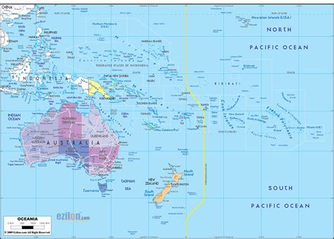 Mapas Da Oceania