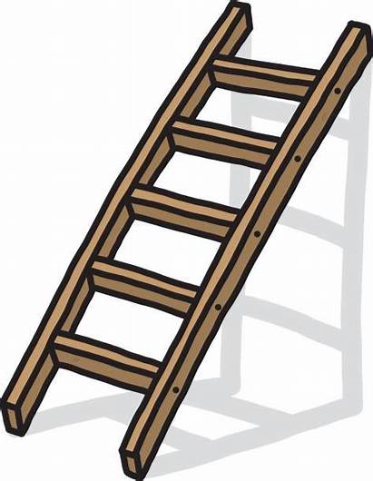 Ladder Stairs Clipart Stair Wooden Short Clip