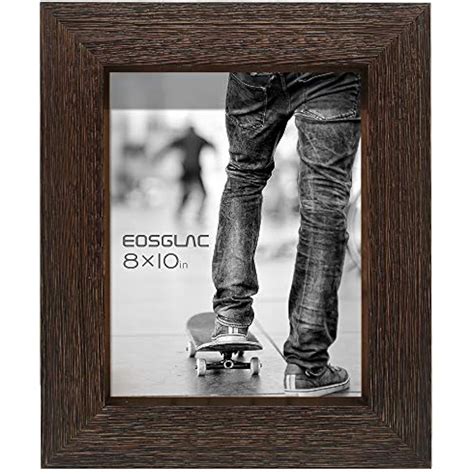 Rustic Picture Frame 8x10 Weathered Dark Brown Reclaimed Look Wooden