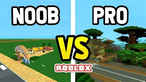 Noob Vs Pro Roblox Theme Park Tycoon 2 Youtube