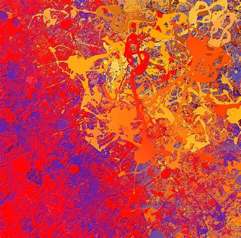 Paint Splatter Abstract Painting 87 Digital Art By Bob Smerecki Fine