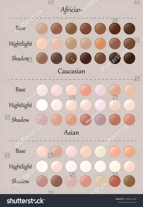 Skin Color Palette Tumblr
