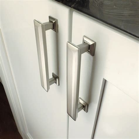 Brushed Nickel Cabinet Pulls | Cabinet hardware modern, Cabinet
